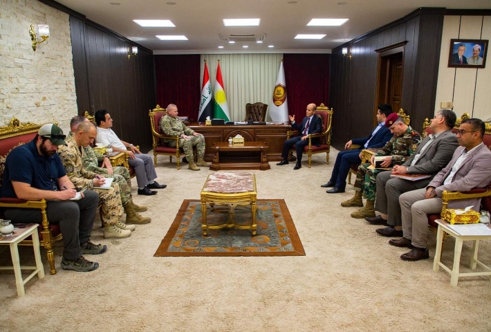 Wezîrê Pêsmerge û Serokê Tîma Sêwirmendên Bilind a Hevpeymaniyê civiyan