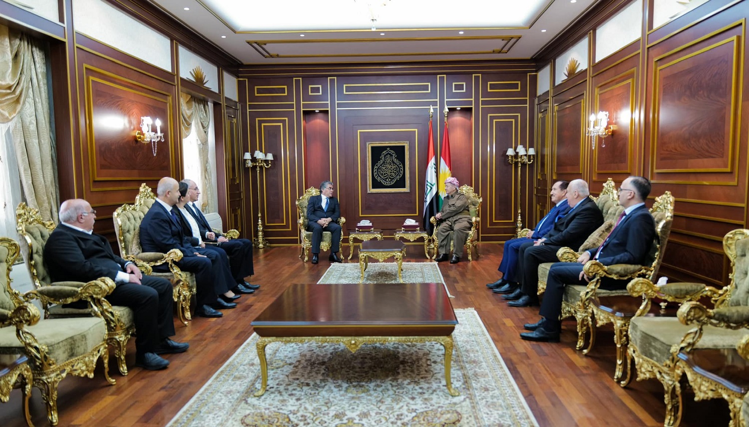 Serok Mesûd Barzanî heyeta PWKê qebûl kir