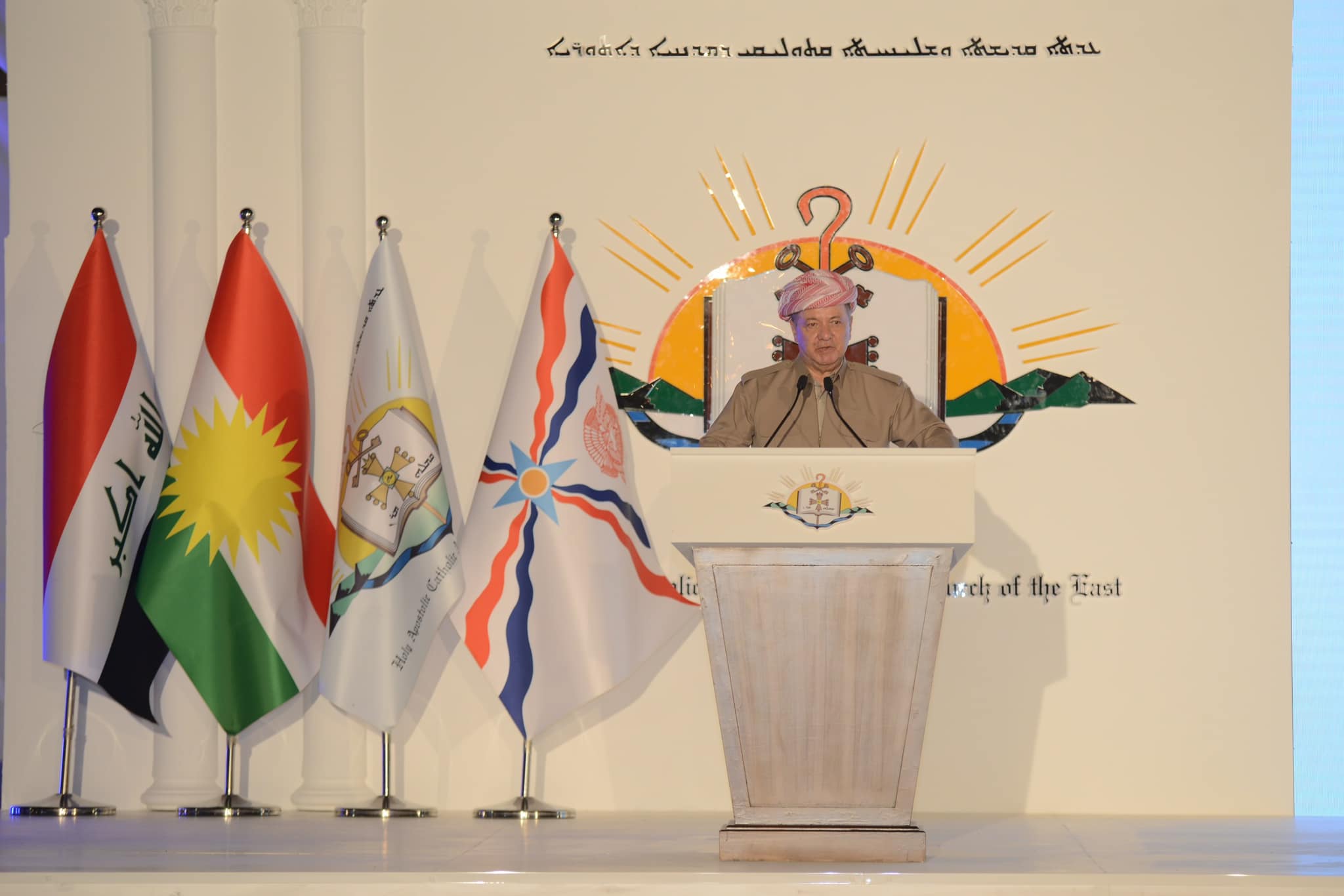 Serok Barzanî: Sêx Abdulselam û Mar Semûn li Kurdistanê bingeha pêkvejiyan û biratiyê danîn