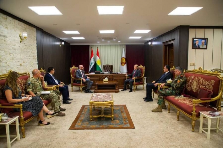 Balyozê Brîtanyayê bi Wezîrê Pêsmerge re civiya