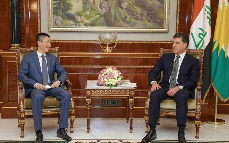 Nêçîrvan Barzanî, ligel Balyozê Çînê civiya