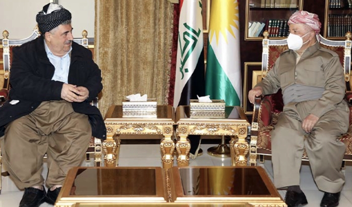 Serok Barzanî pîrozbahî li Mihemed Hacî Mehmûd û PSDKê kir