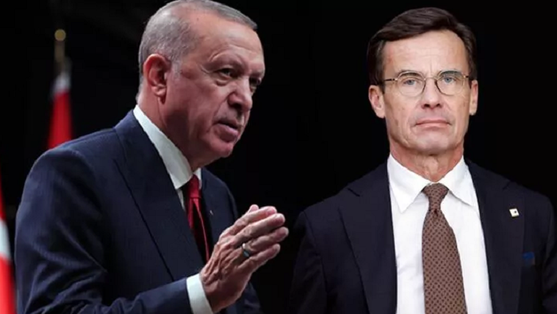Erdogan û serokwezîrê Îsweçê Ulf Kristersson derketin ber çapemeniyê