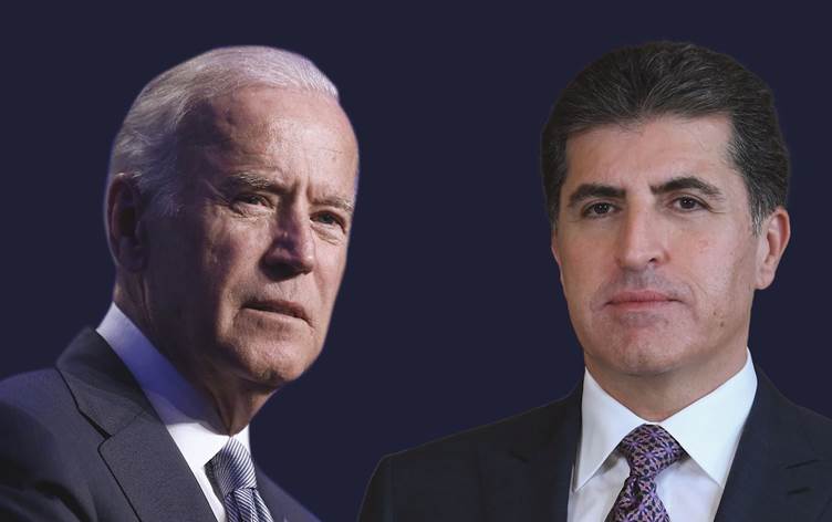 Nêçîrvan Barzanî bi Joe Biden re civiya
