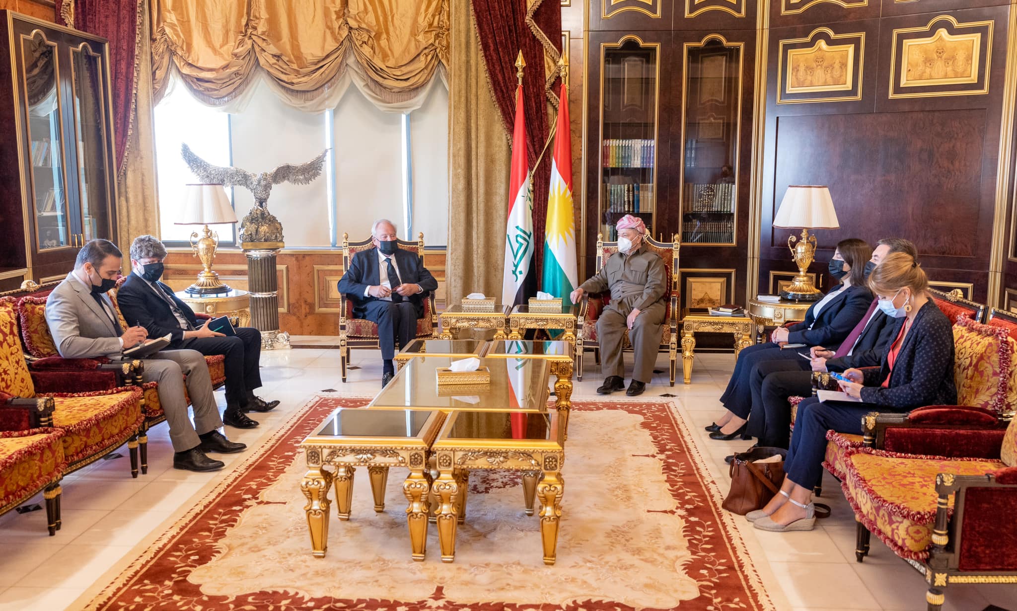 Christian Cambon seredana serokê Kurdistanê Mesûd Barzanî kir