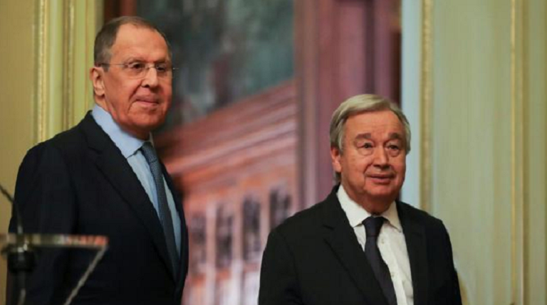 Lavrov û Guterres, li Baliyê civiyan