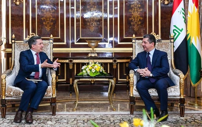 Mesrûr Barzanî û nûnerê Amerîka rewsa Rojavayê Kurdistanê gotûbêj kirin