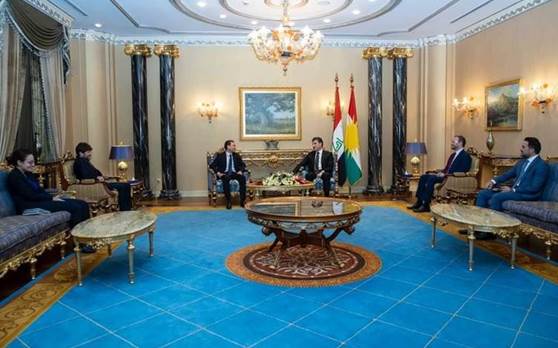 Nêçîrvan Barzanî bi Balyozê Fransayê yê li Iraqê re civiya