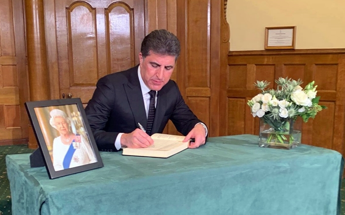 Nêçîrvan Barzanî pistî merasîma xatirxwestina Keybanû Elizabetha Duyem peyama sînê nivîsand