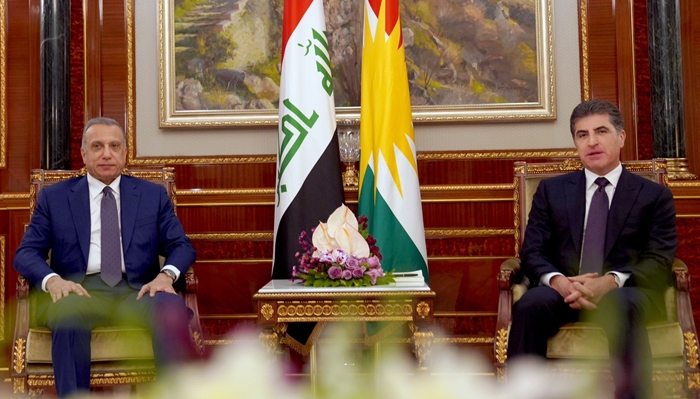 Nêçîrvan Barzanî û Kazimî li ser êrîsên Îranê axivîn