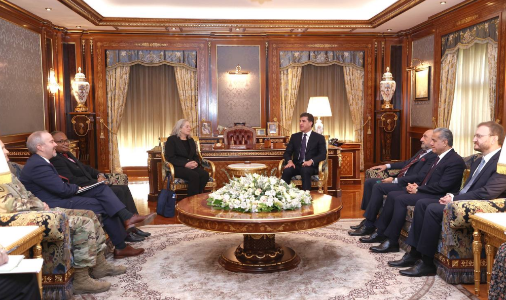 Nêçîrvan Barzanî, Balyoza Amerîkayê û sanda ligel wê pêswazî kir