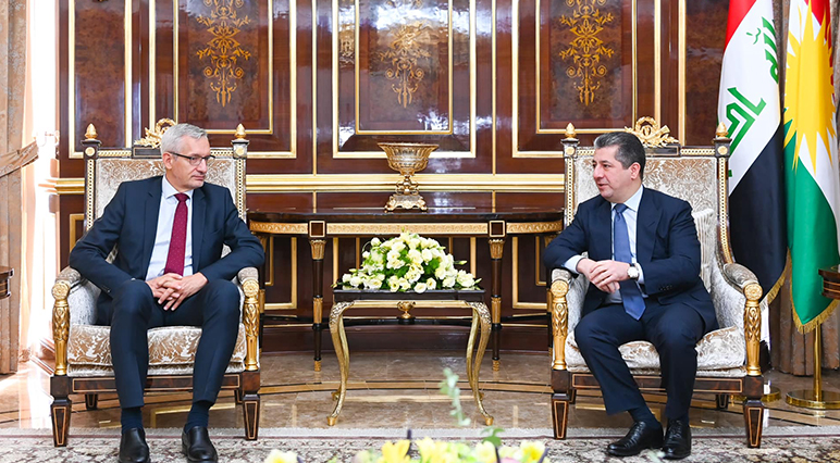 Serokwezîr Barzanî, pêswaziya Balyozê Almanyayê yê Iraqê kir