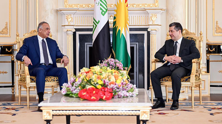 Serokwezîr Barzanî, ligel Mistefa Kazimî civiya