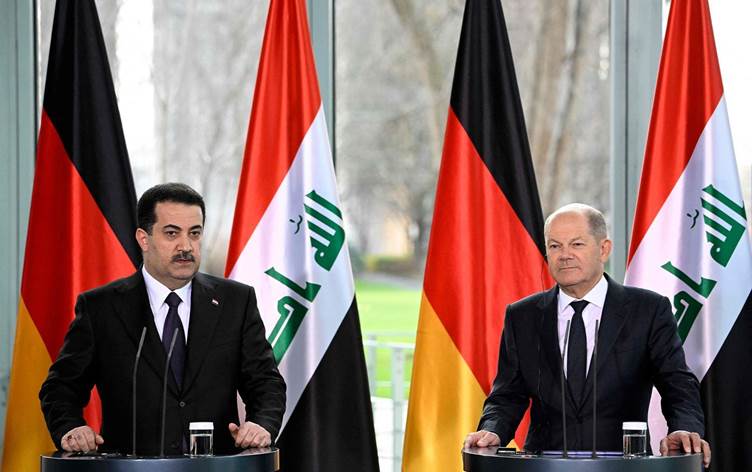 Sûdanî ji bo Sholz: Iraq amade ye di ser Tirkiyê de xazê bisîne Awrûpayê