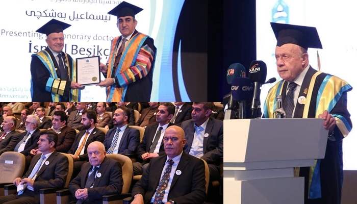 Zanîngeha Duhokê Dr. Îsmaîl Besîkcî bi Doktoroya Fexrî xelat kir