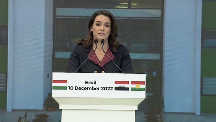 Katalin Novak vegeriya welatê xwe û pesnê Herêma Kurdistanê da