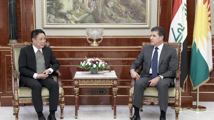 Nêçîrvan Barzanî bi sanda bilind a Çînê re civiya