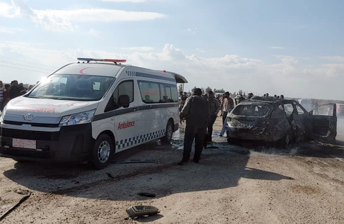 Li Qamislo êrîsa bi dronê: Otomobîleke sivîl hat bombe kirin