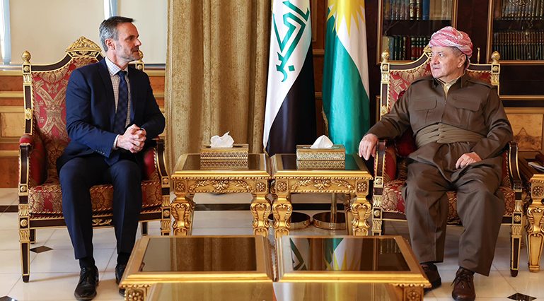 Serok Barzanî, Konsulê Gistî yê Hollandê qebûl kir