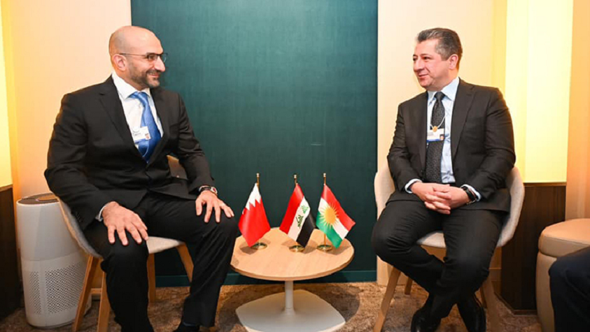 Serokwezîr Barzanî, ligel Wezîrê Pîsesazî û Bazirganiya Behreynê civiya