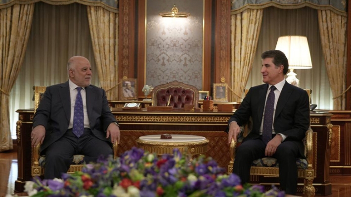 Serokê Herêma Kurdistanê Neçîrvan Barzanî Haydar Abadî qebûl kir