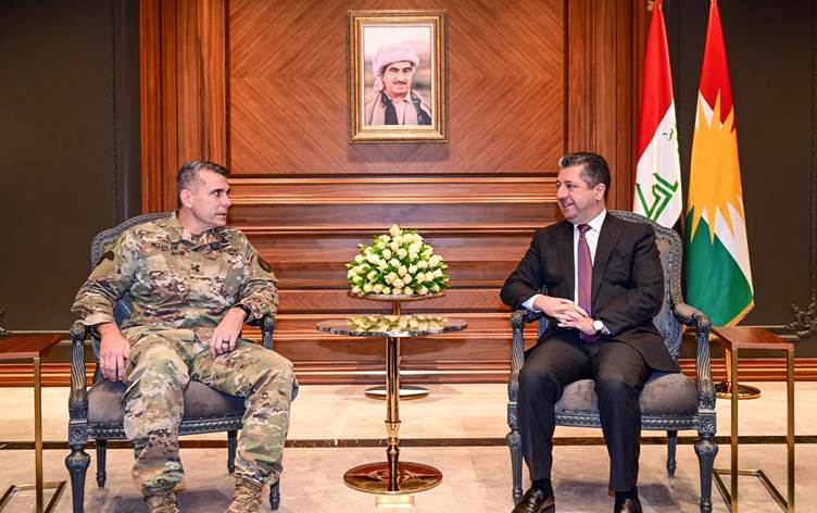 Mesrûr Barzanî bi fermandarê gistî yê koalisyona navdewletî re hevdîtin kir