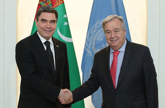 Di navbera Turkmenistan û Neteweyên Yekgirtî de 26 peyman hatin îmze kirin