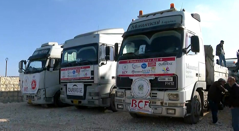 Dezgeha Xêrxwaziya Barzanî, alîkariyên li Efrînê berdewam dike