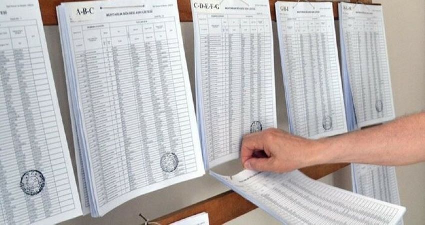 Li Tirkiyeyê, lîsteyên dengdêran hatin hilawêstin