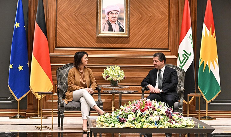 Serokwezîr Mesrûr Barzanî bi Wezîra Derve ya Almanyayê re civiya