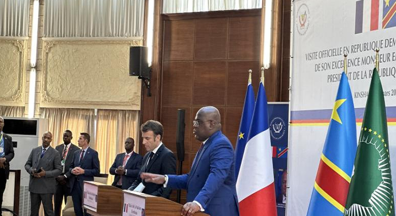 Macron û Serokê Komara Demokratîk a Kongoyê, bi hev ketin!