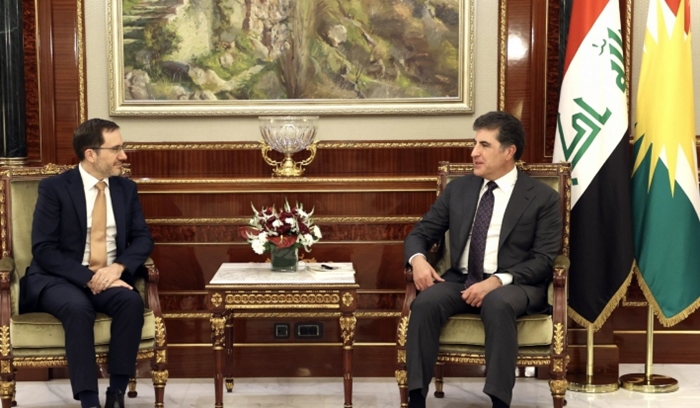 Nêçîrvan Barzanî bi Balyozê Brîtanyayê re çend mijarên girîng gotûbêj kir