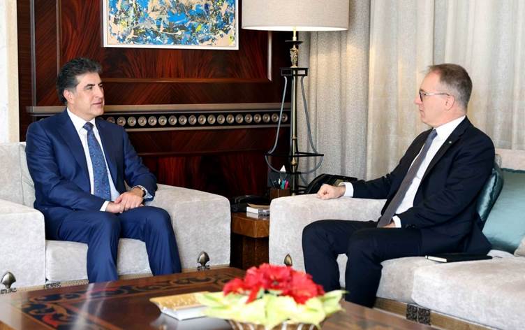 Nêçîrvan Barzanî û Balyozê Îtalyayê civiyan: Amosfereke erênî çêbûye...