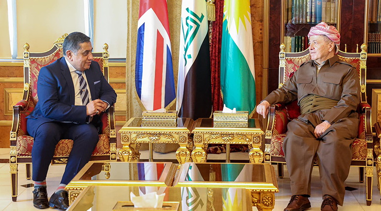 Serok Barzanî, sandek ji hikûmeta Brîtanyayê qebûl kir