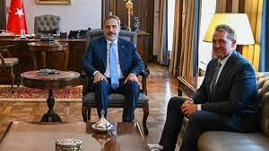 Balyozê Amerîka yê Ankara Flake seredana wezîrê karên derve Hakan Fidan kir