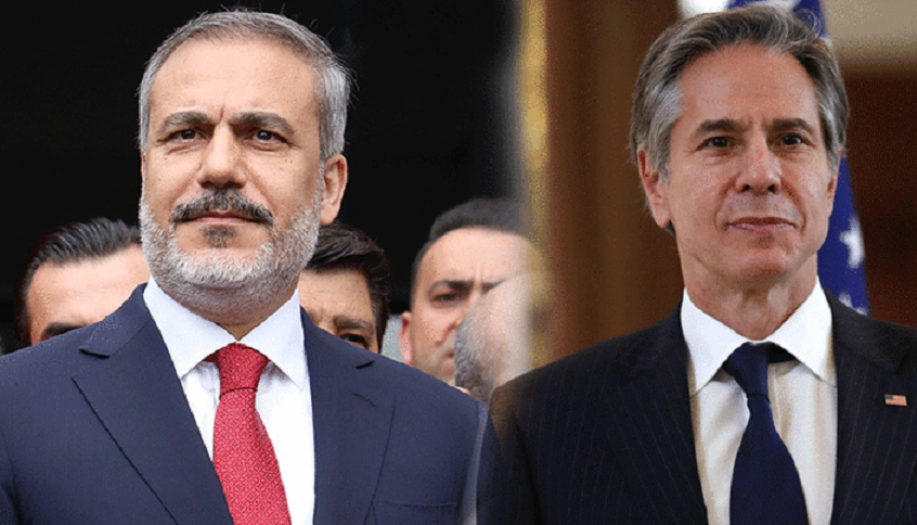 Hakan Fîdan, ligel Wezîrê Amerîkayê Blinken axivî