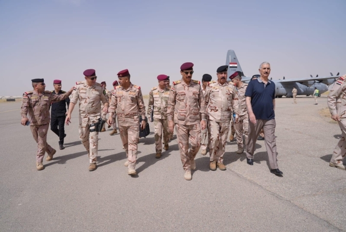 Heyeta leskerî ya Iraqê bi serokerkanê Iraqê ve gihan Kerkûkê