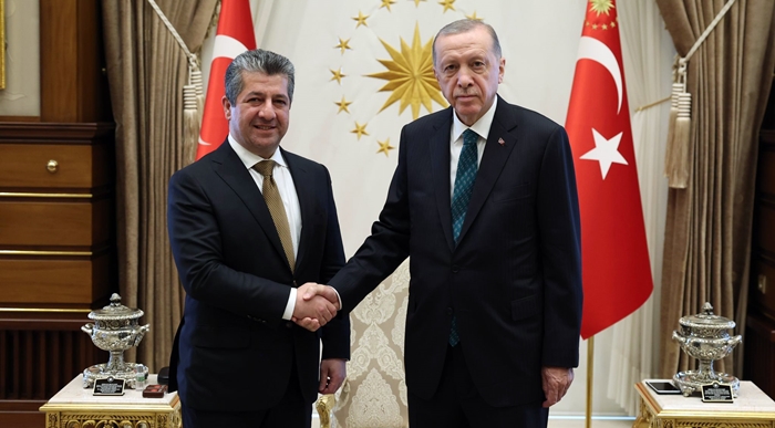 Ji Serokwezîr Barzanî daxuyaniya hevdîtina ligel Erdogan...