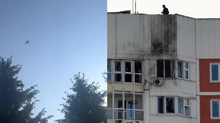 Li dijî Moskowê êrîsa dronên bombekirî: Li gelek avahiyan ketin...