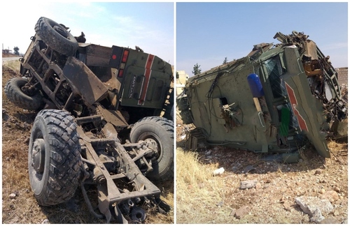 SOHR: Di topbarana Tirkiyê de leskerekî Rûsî hat kustin, 4 jî birîndar bûn