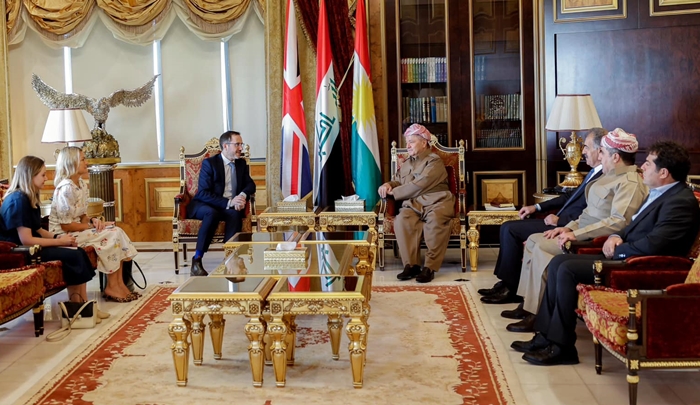 Serok Barzanî ji sanda Brîtanî daxwaza kûrkirina dostanî û pêwendiyan kir