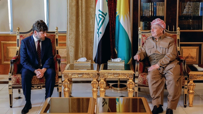 Ji Konsûlê Fransa serdana xatirxwestinê bo Serok Barzanî