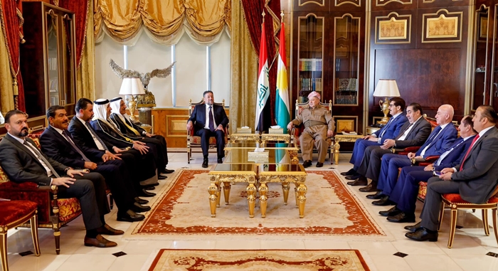 Serok Barzanî pêswazî li sanda Hevpeymaniya Siyade ya bi seroktiya Xemîs Xencer kir