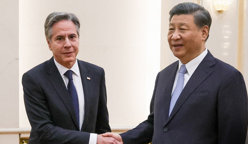 Serokê Çînê, Blinken pêswazî kir