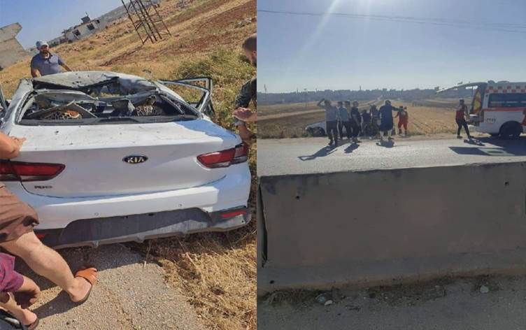 Li ser rêya Efrîn-Helebê erebeyekî bombe kirin: Kesekî can da û 3 birîndar hene