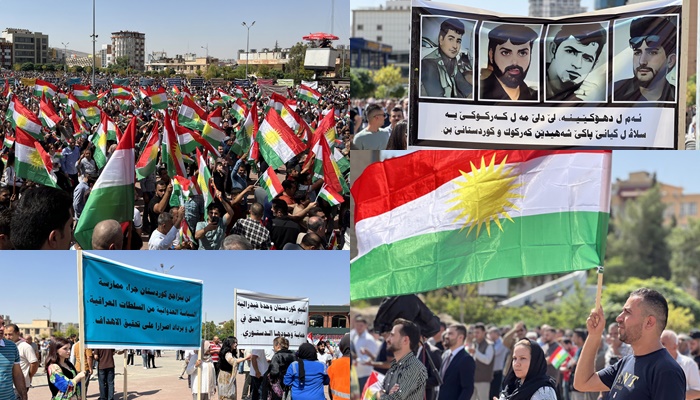 Di xwepêsandana mezin a Duhokê de 7 daxwaz ji Iraqê û saziyên navdewletî hatin kirin…