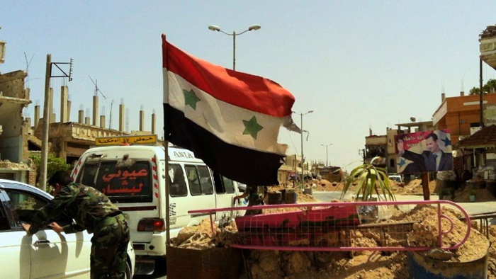 Balafireke Tirkiyê xaleke hêzên Esed bombe kir