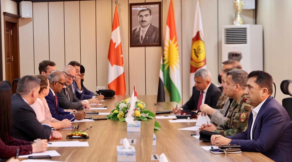 Sandeke Kanadayî, serdana Wezareta Pêsmerge kir