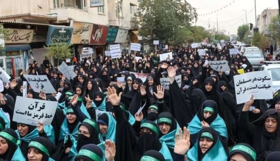 Besek jinên Îranê, ji bo pistgiriya wê biryarê mesiyan