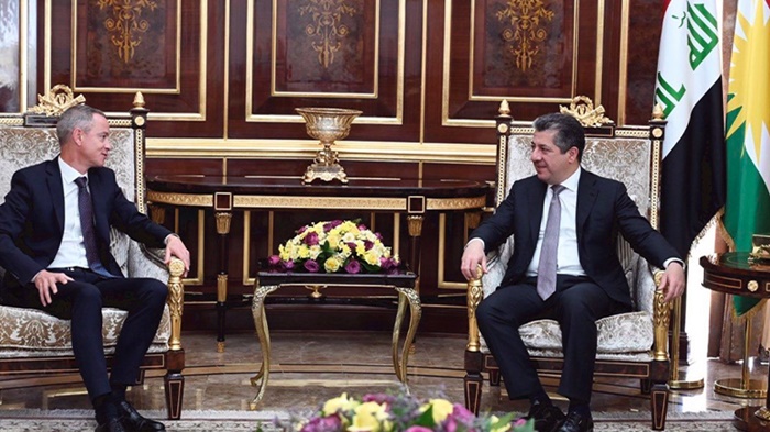 Mesrûr Barzanî bi berpirsê Fransî re çend mijarên girîng gotûbêj kir